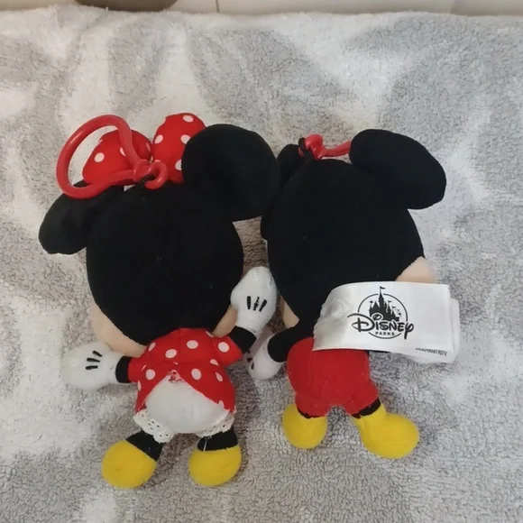 Disney 4 Piece Pack Mickey and Minnie Mouse Plush Toy Set - Red, Yellow, Black - Picture 4 of 6